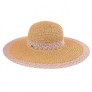 NEW C.C BEANIE womens braided wide brim hat in shine mix